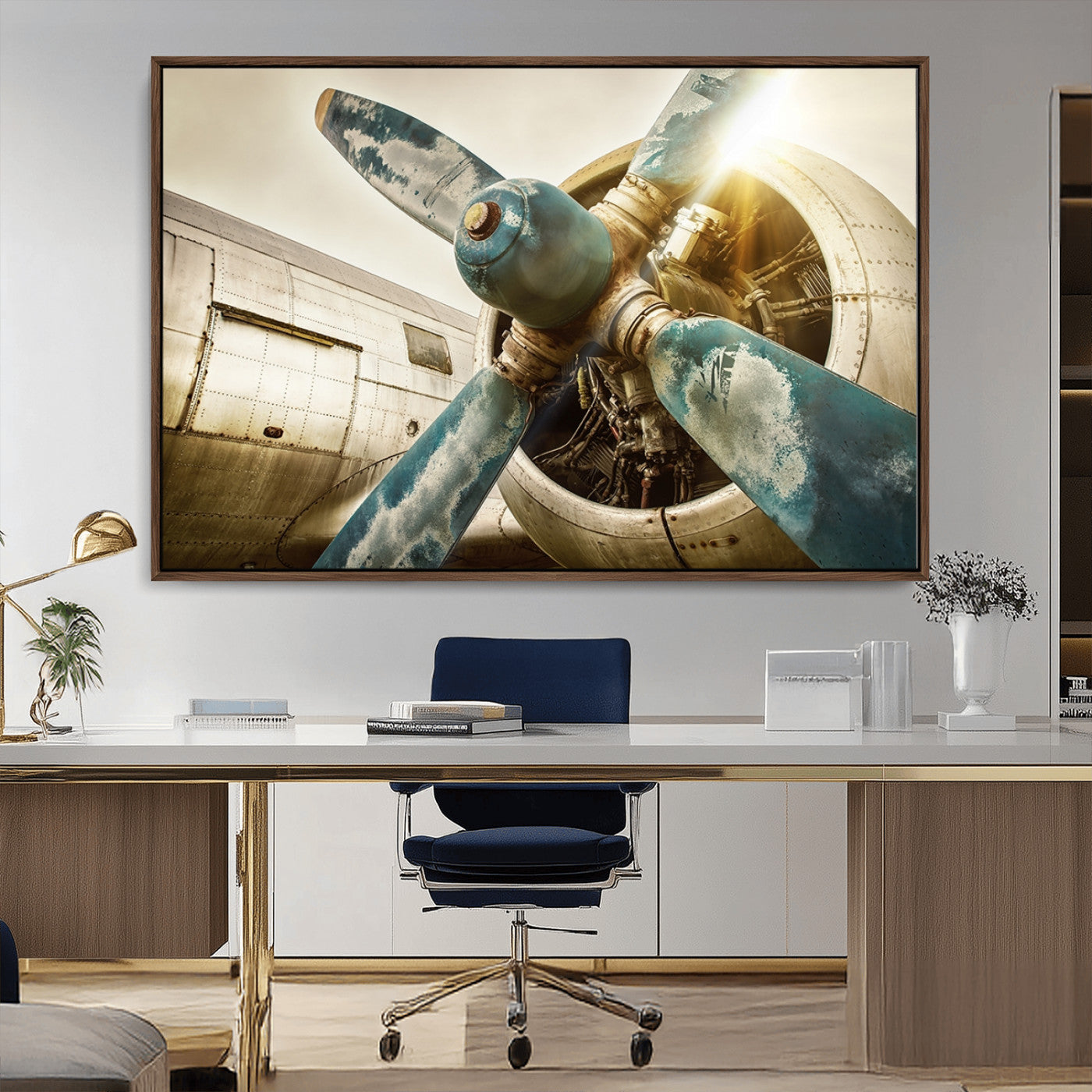 14106-MGV-CV-36X24-Vintage Airplane Canvas Print