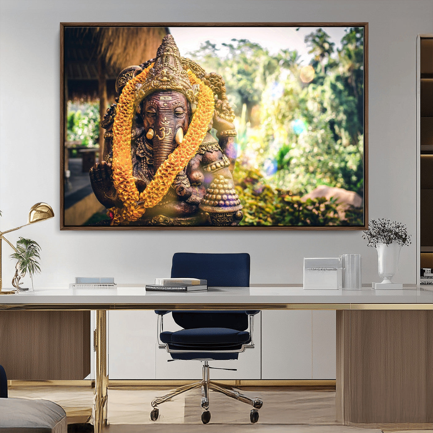 -Hinduism Statue Wall Art Canvas Print