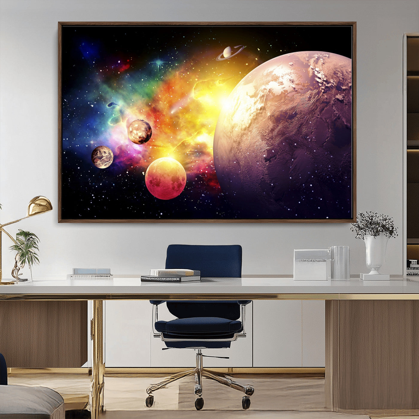 51843-MGV-CV-36X24-Space and Galaxy Canvas Print