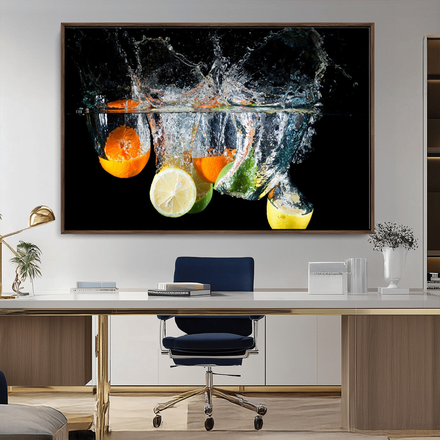 -Kitchen Wall Art, Kitchen Fruits Art Canvas Print