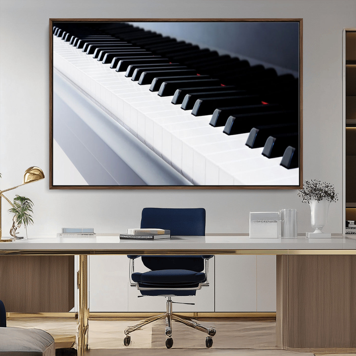 -Piano Artwork Canvas Wall Art Print
