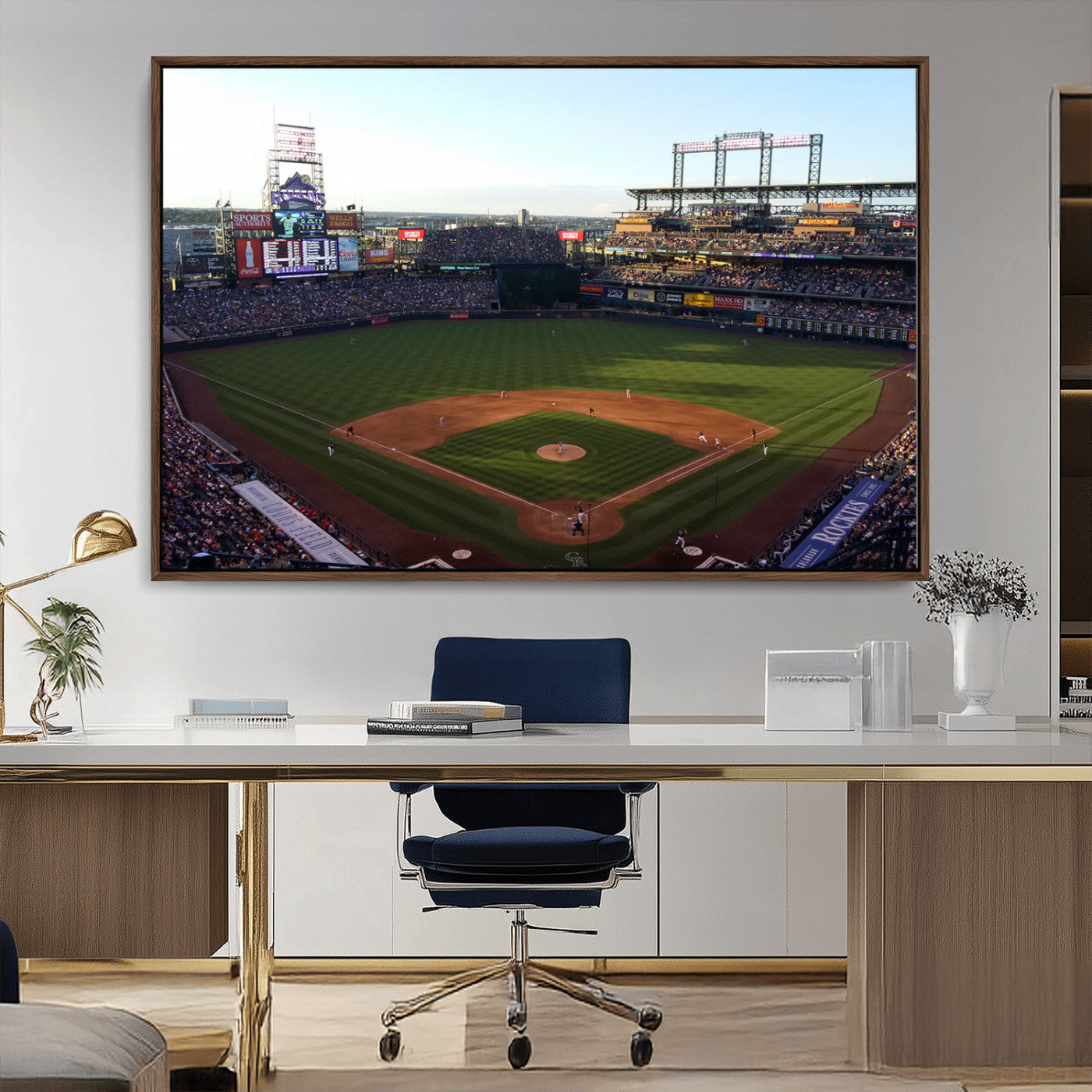 21638-MGV-CV-36X24-Colorado Rockies Coors Field Wall Art Canvas Print - MLB Baseball Stadium