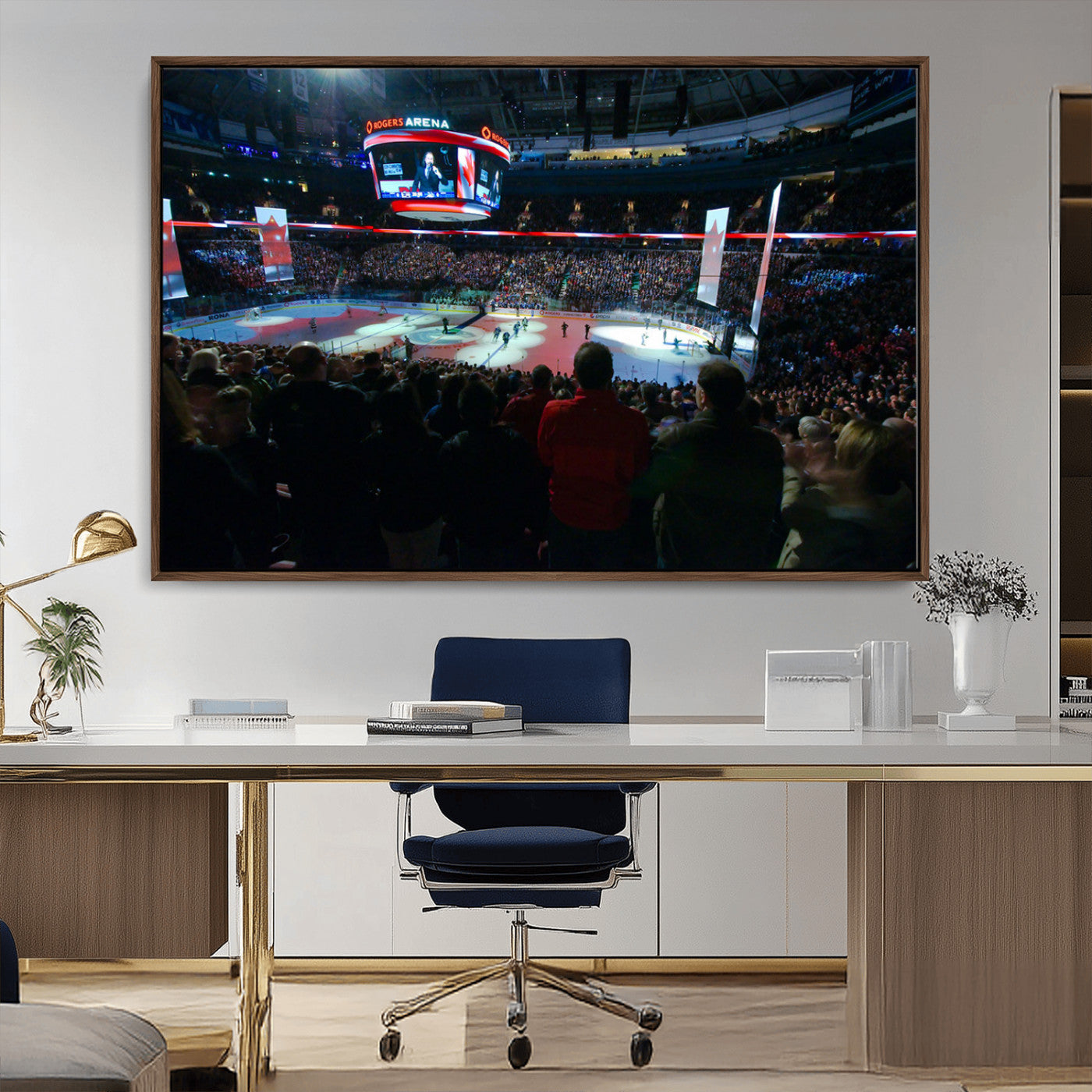 -Rogers Arena Vancouver Canucks Ice Hockey Stadium Wall Art, Vancouver Canucks Ice Hockey Print