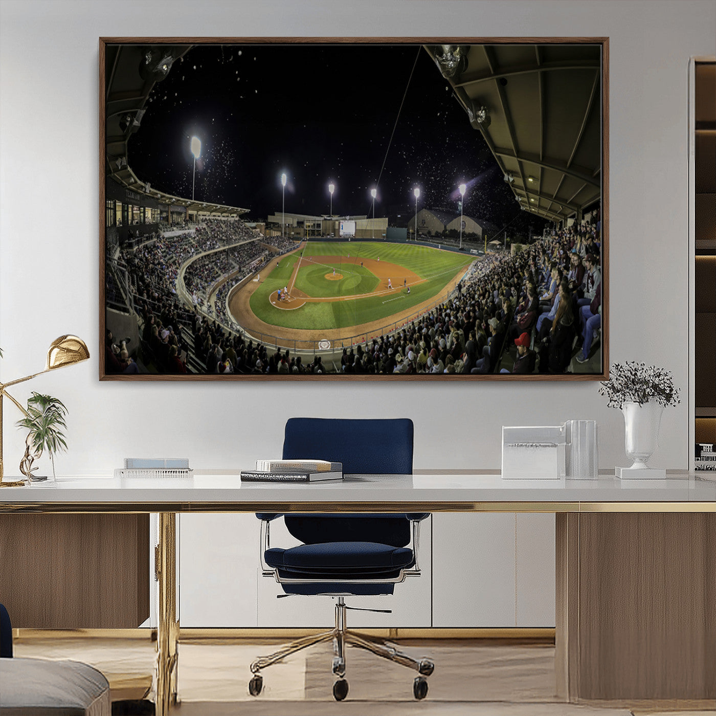 -Olsen Field at Blue Bell Park - Texas A&M Aggies Baseball Stadium Wall Art Canvas Print