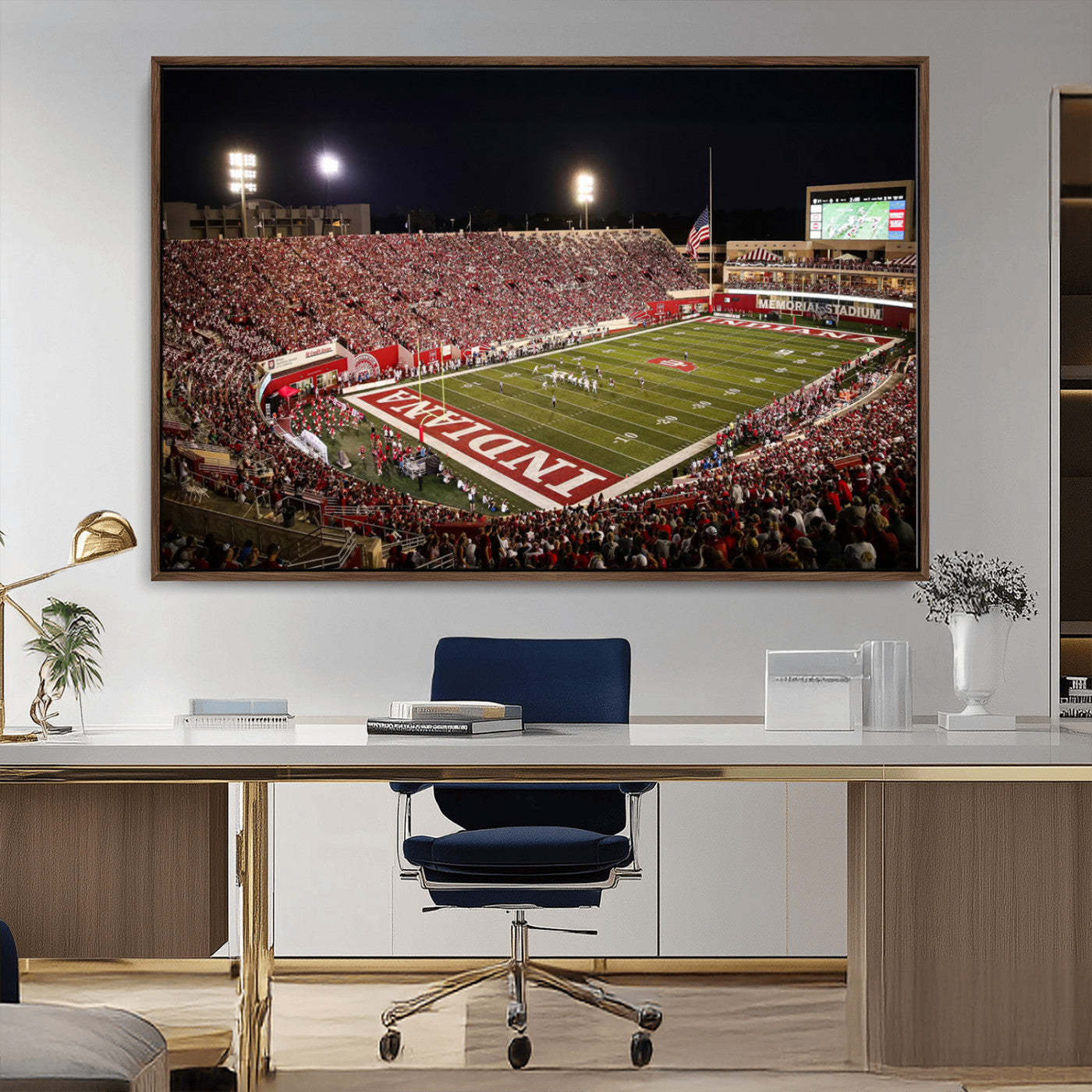 82748-MGV-CV-36X24-Indiana University Hoosiers Football Team Print Canvas