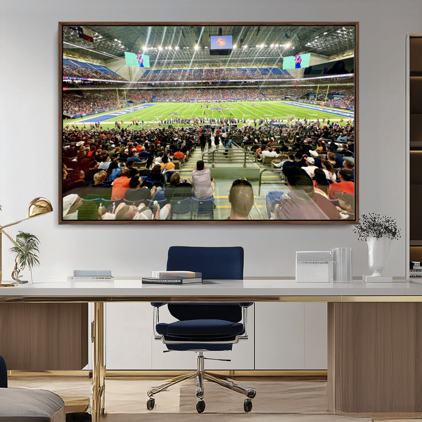 -The University of Texas at San Antonio Roadrunners Football Team Print - San Antonio Alamodome Wall