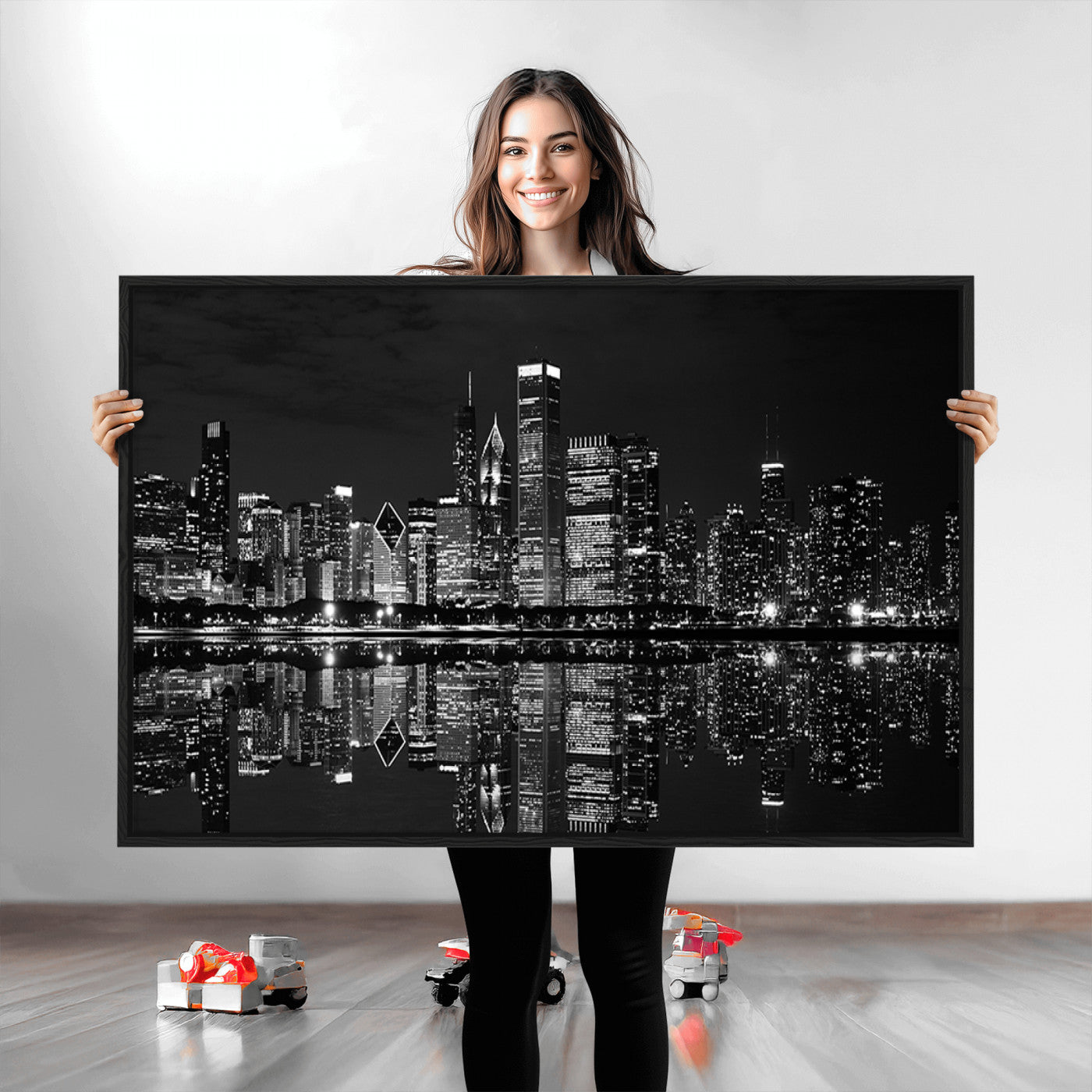-Chicago Wall Art Canvas Print
