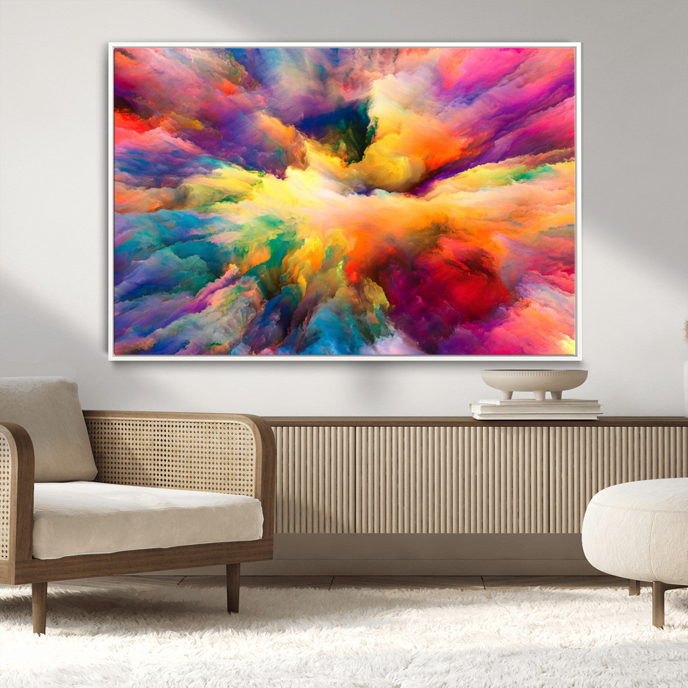 61038-MGV-CV-36X24-Blazing Vibrant Colors Cloud Wall Art Canvas Print