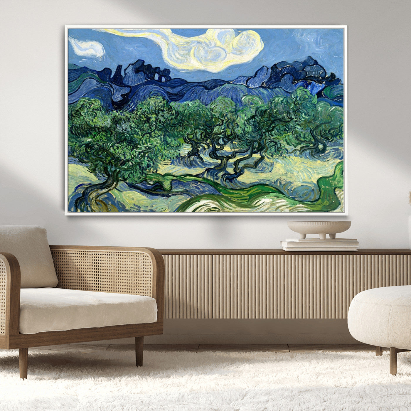 80252-MGV-CV-36X24-Olive Trees Van Gogh Wall Art Canvas Print