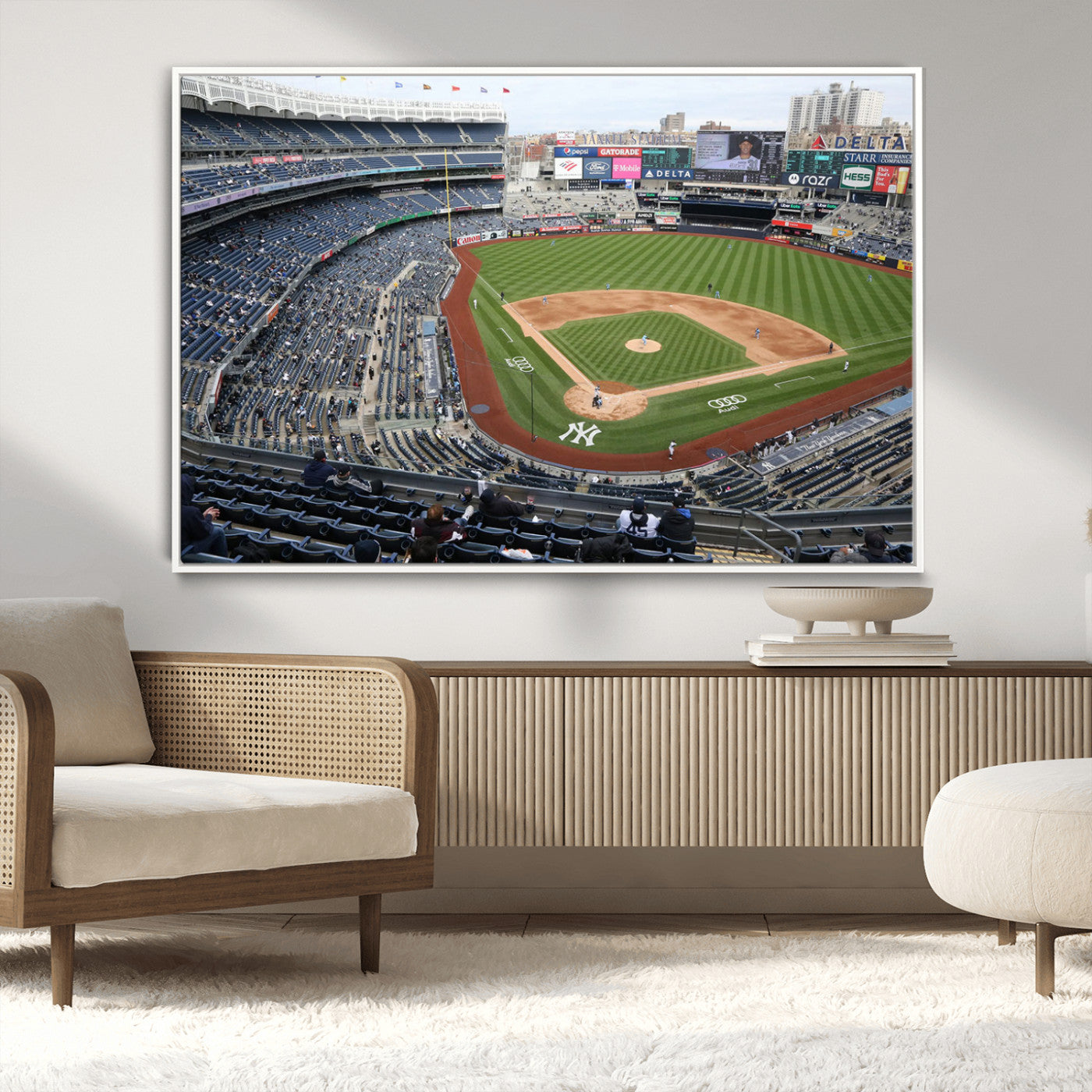 -New York Yankees Baseball Team Print - Yankee Stadium Wall Art Canvas Print