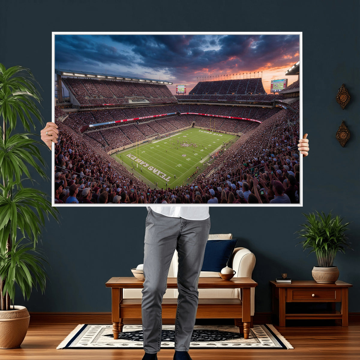 55475837-MGV-CV-36X24 - Stadium Wall Art Canvas Print