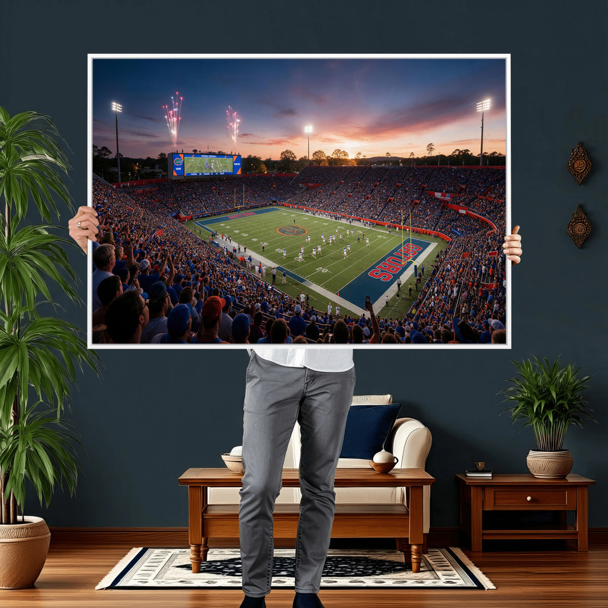 76151234-MGV-CV-36X24 - Stadium Wall Art Canvas Print