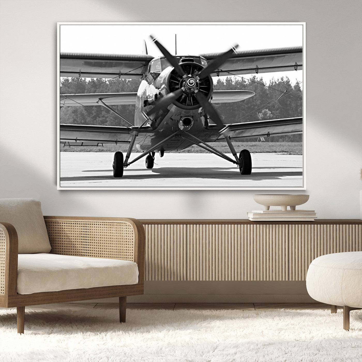 74816-MGV-CV-36X24-Wall Art Old War Plane Canvas Print