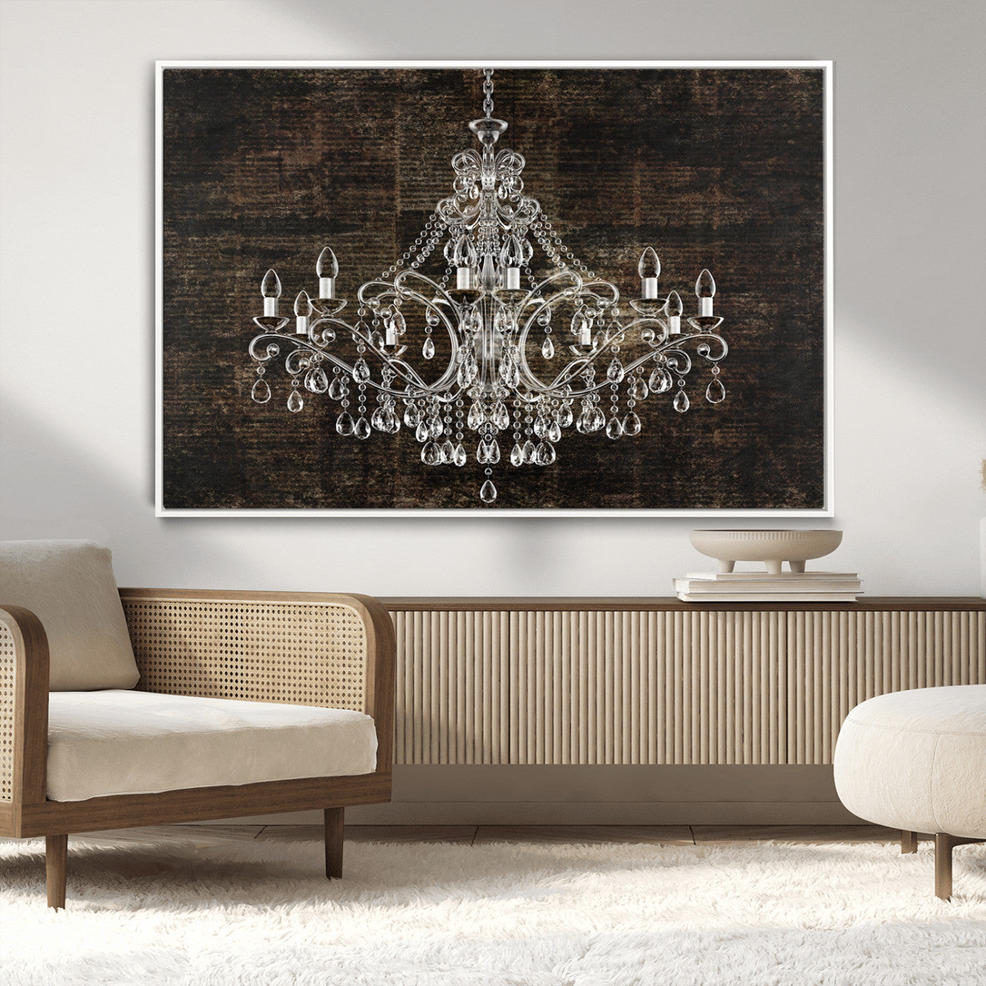 69434-MGV-CV-36X24-Rustic Chandelier Canvas Print