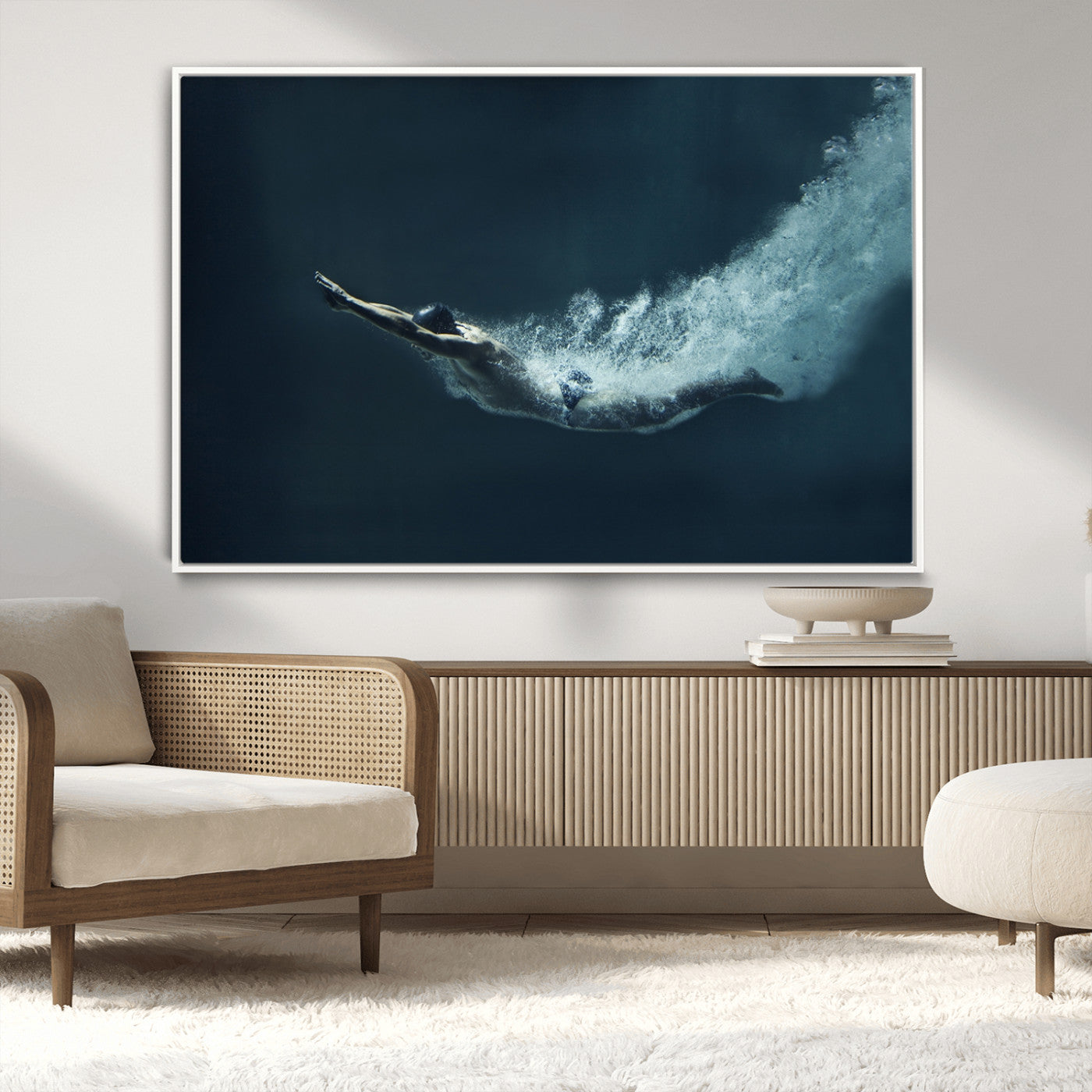 48463-MGV-CV-36X24-Swimmer Wall Art Canvas Print