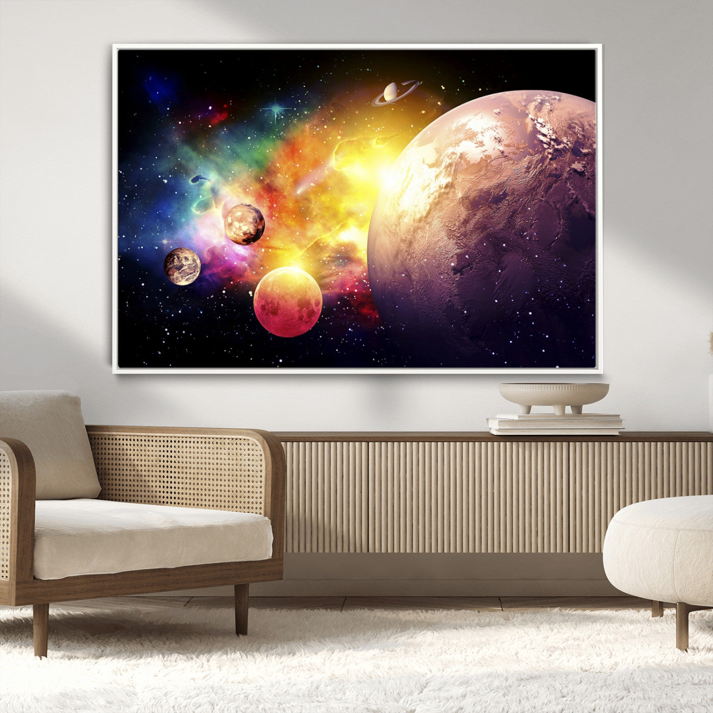 51843-MGV-CV-36X24-Space and Galaxy Canvas Print