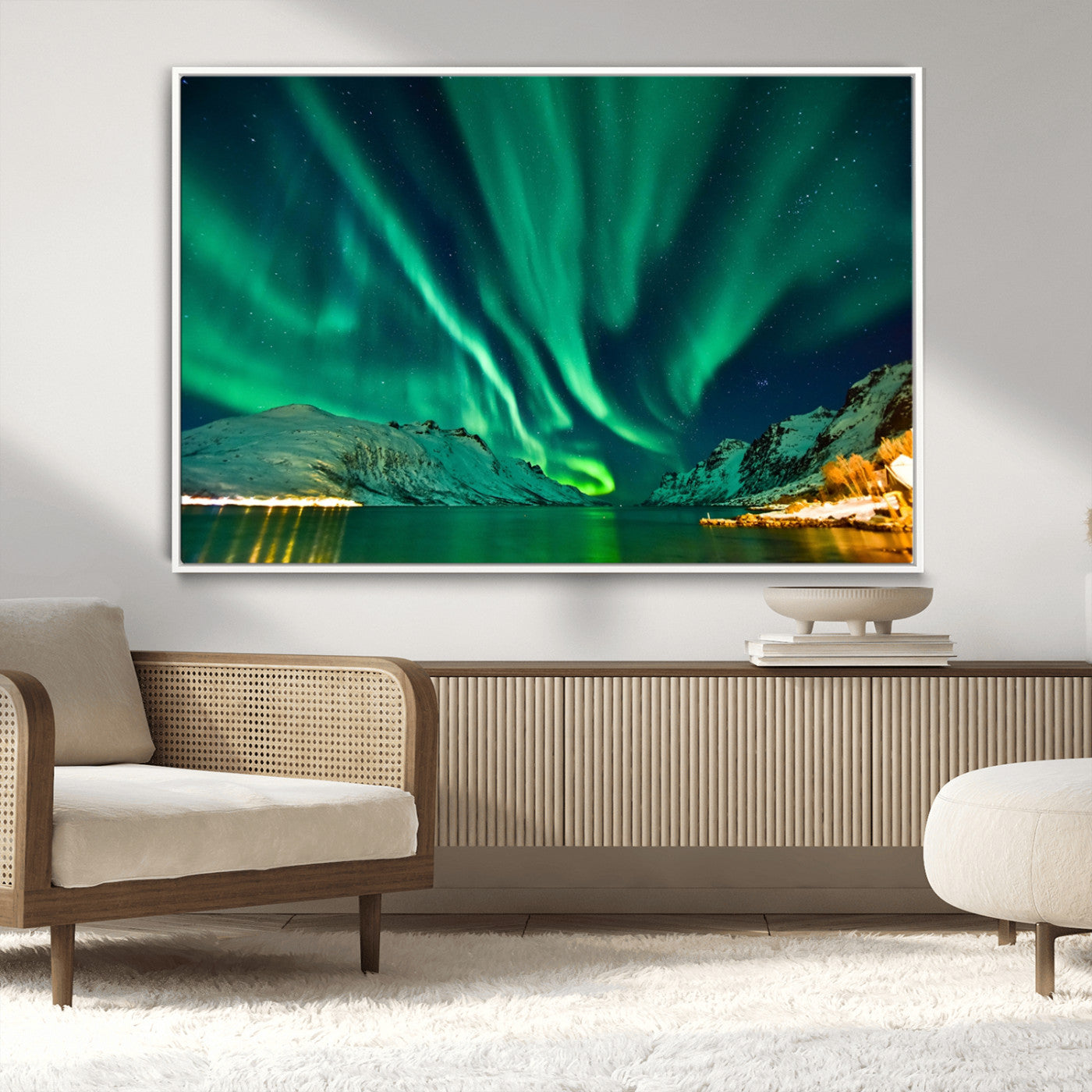 -Northern Lights Wall Art Canvas Print