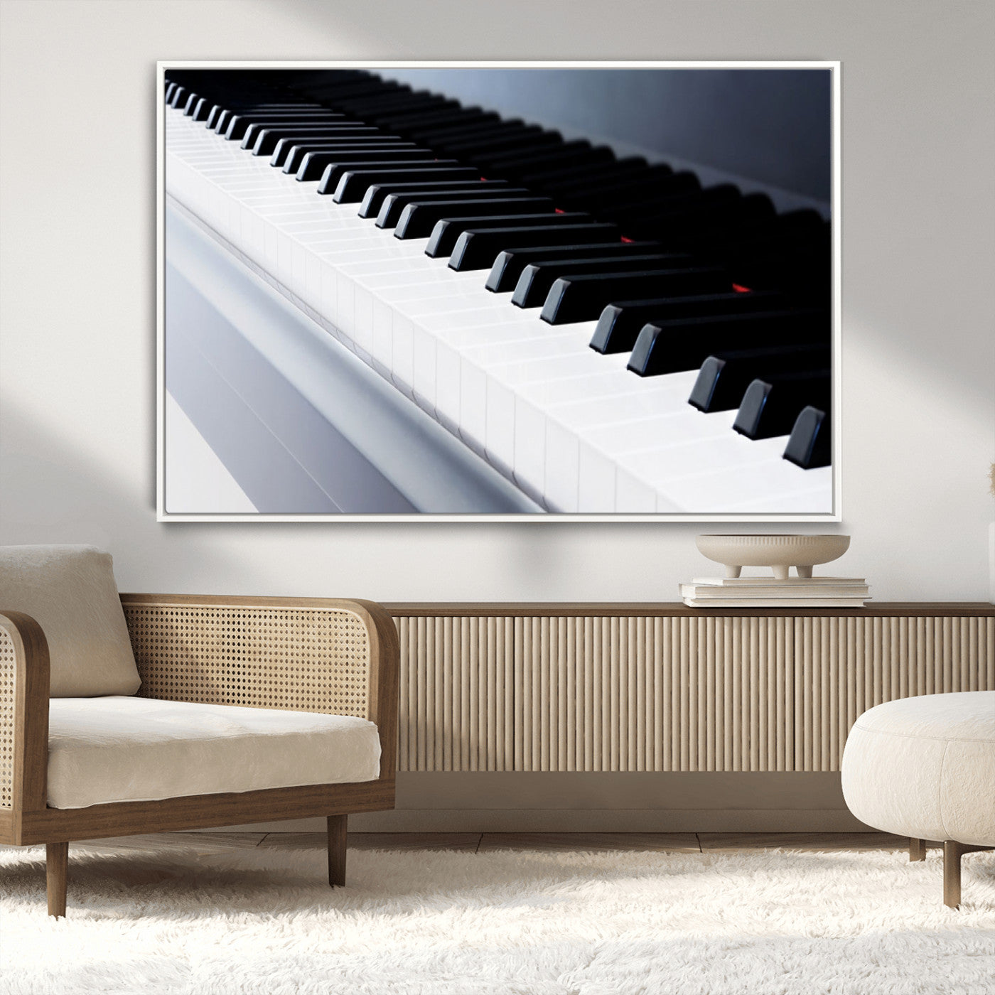 -Piano Artwork Canvas Wall Art Print