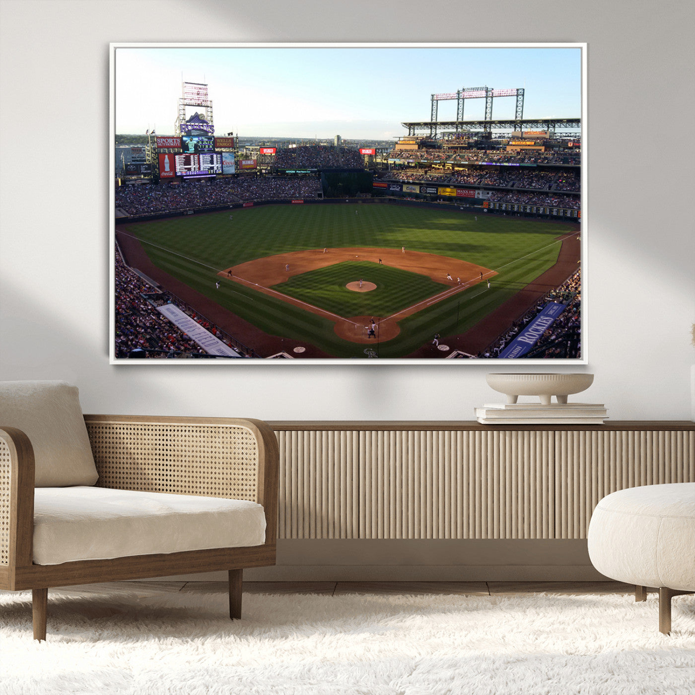 21638-MGV-CV-36X24-Colorado Rockies Coors Field Wall Art Canvas Print - MLB Baseball Stadium