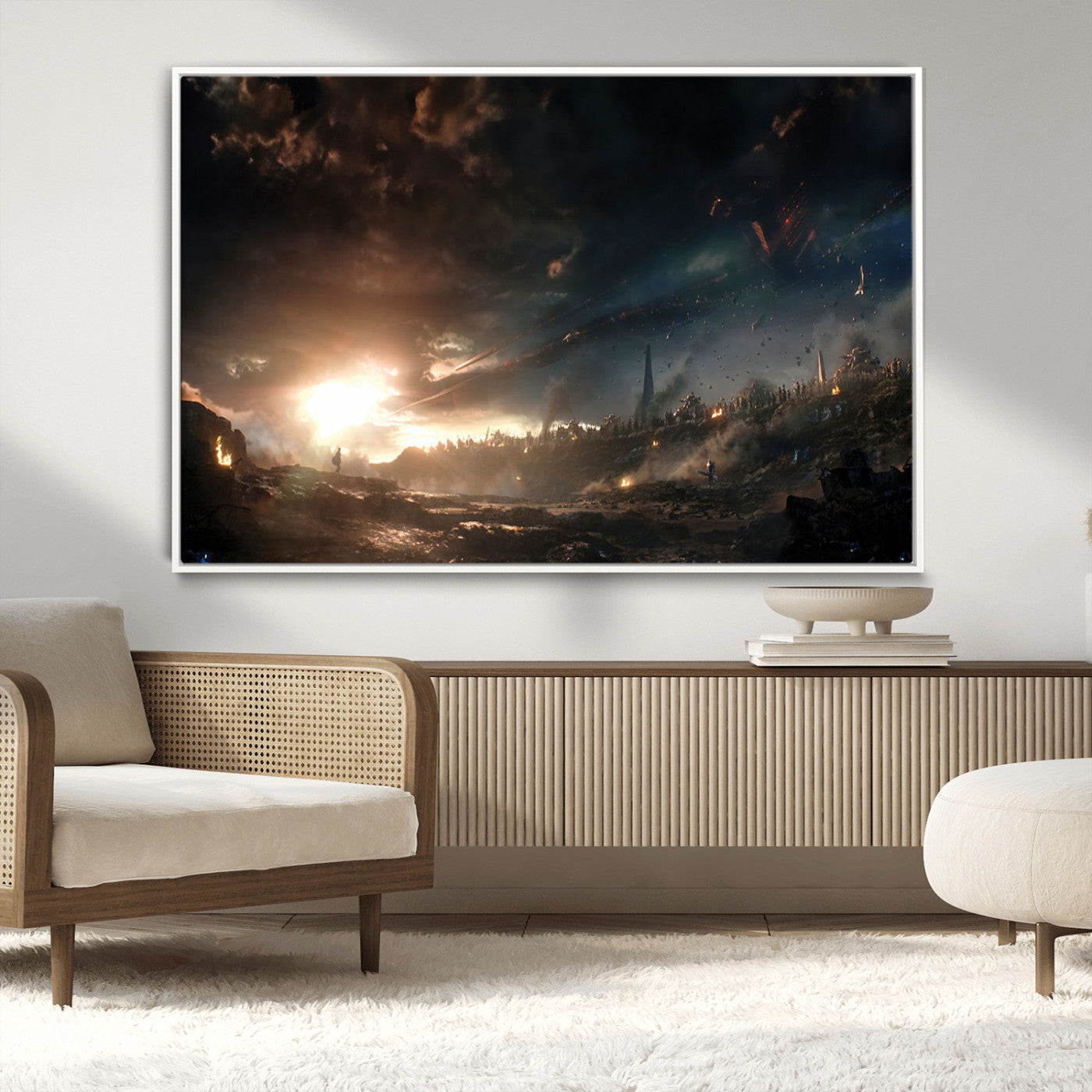 -Avengers Planet Wall Art Canvas Print