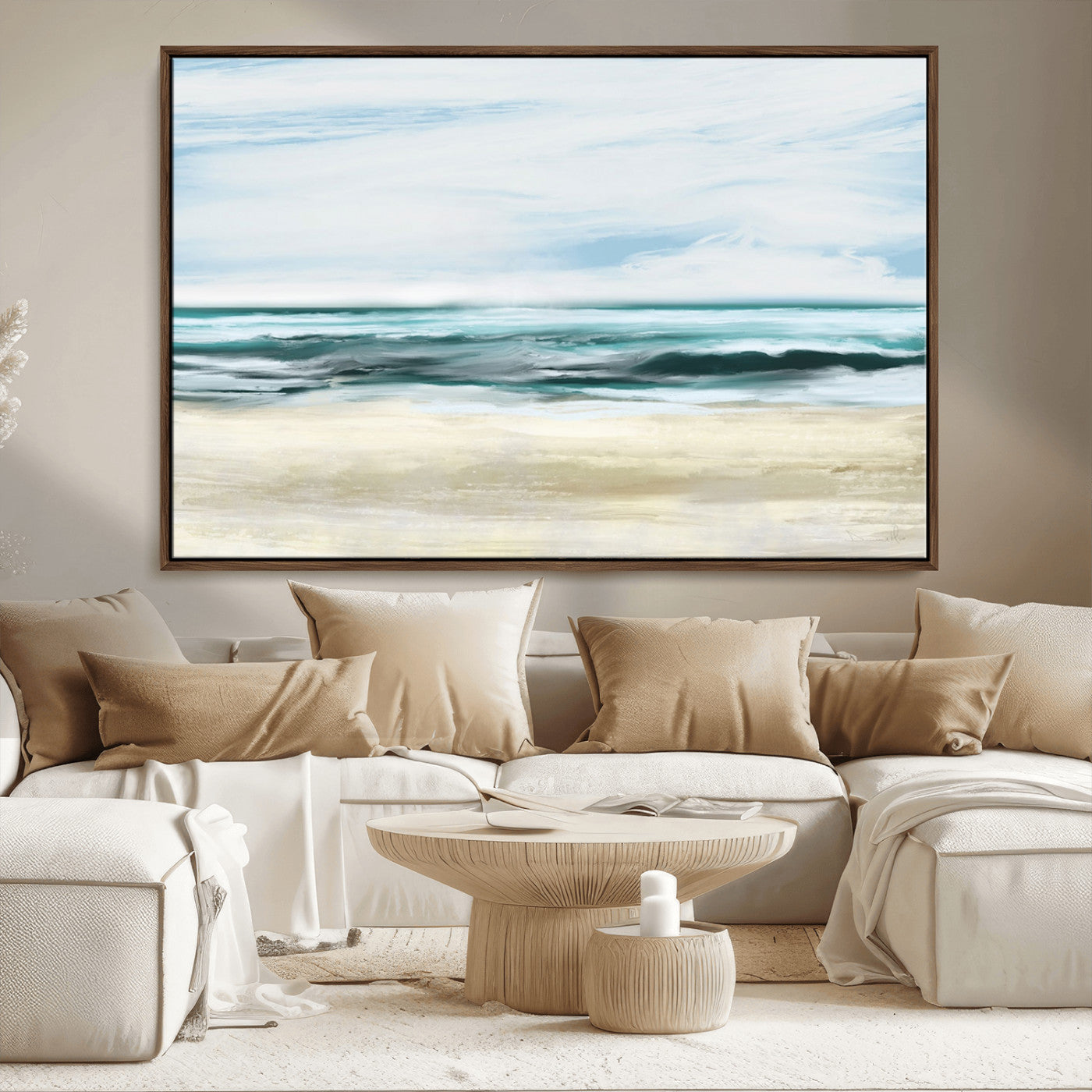 96301-MGV-FC-36X24_Walnut-Ocean Abstract Wall Art Canvas Print