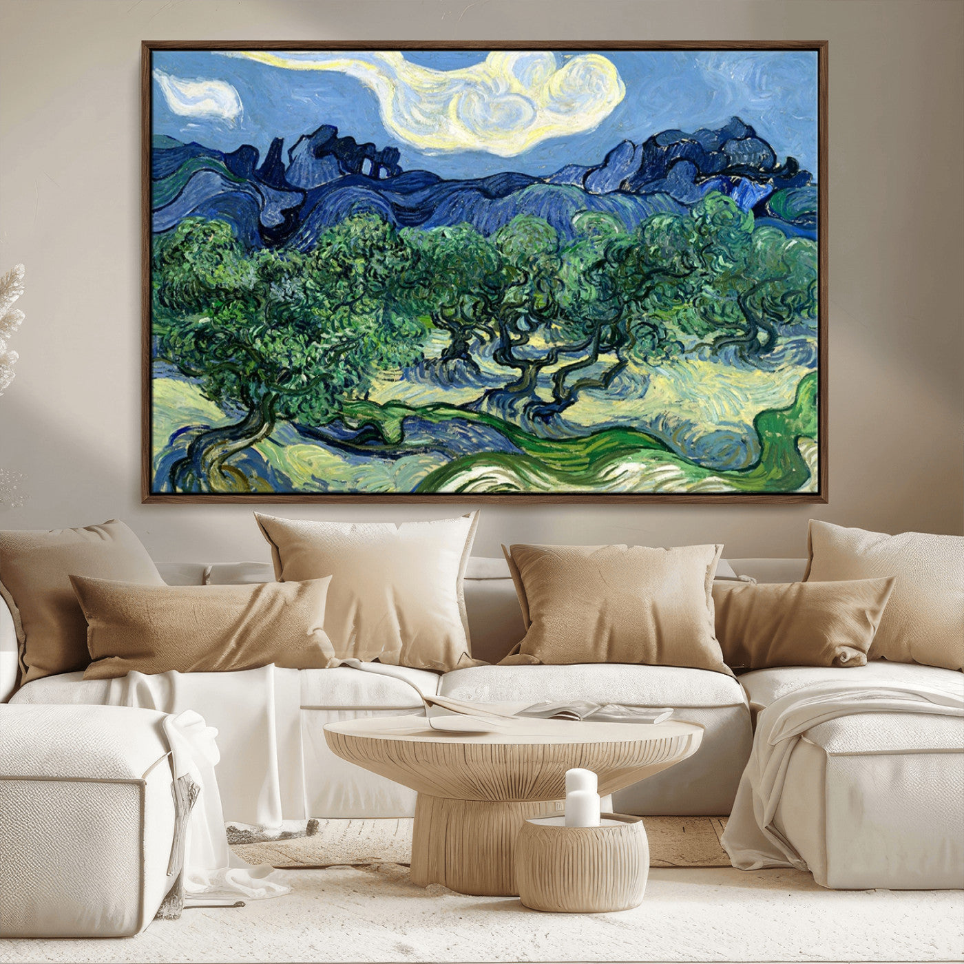 80252-MGV-CV-36X24-Olive Trees Van Gogh Wall Art Canvas Print