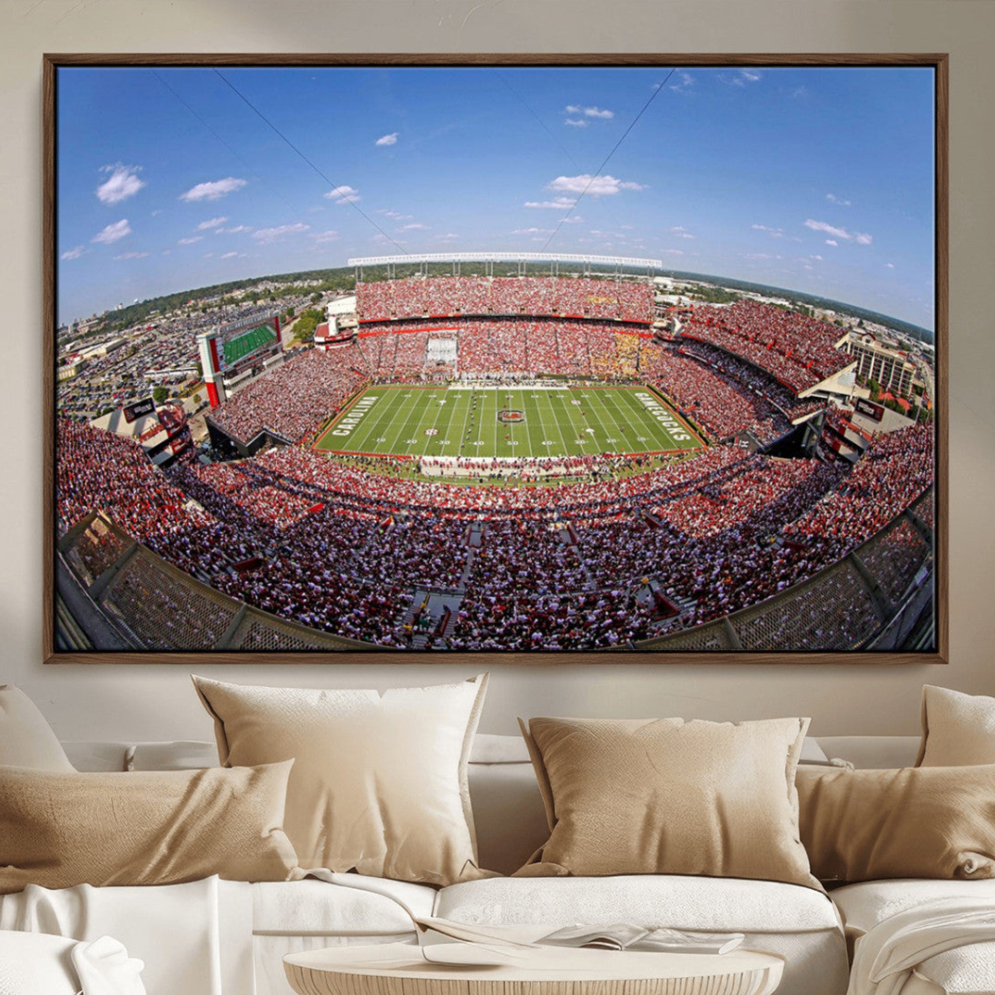 29492070-MGV-CV-36X24-William Brice Stadium Wall Art Canvas Print – Stadium Crowd Sports Field Outdoor Event Football Game Artwork for Home Office
