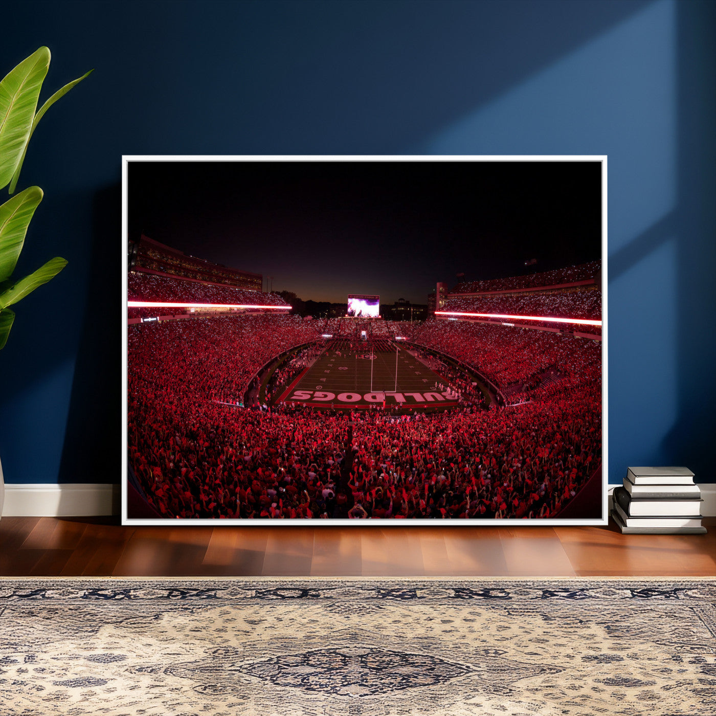 76277124-MGV-CV-36X24 - Sanford Stadium Wall Art Canvas Print – Georgia Bulldogs Football Artwork Print for Home, Office, and Sports Room Decor