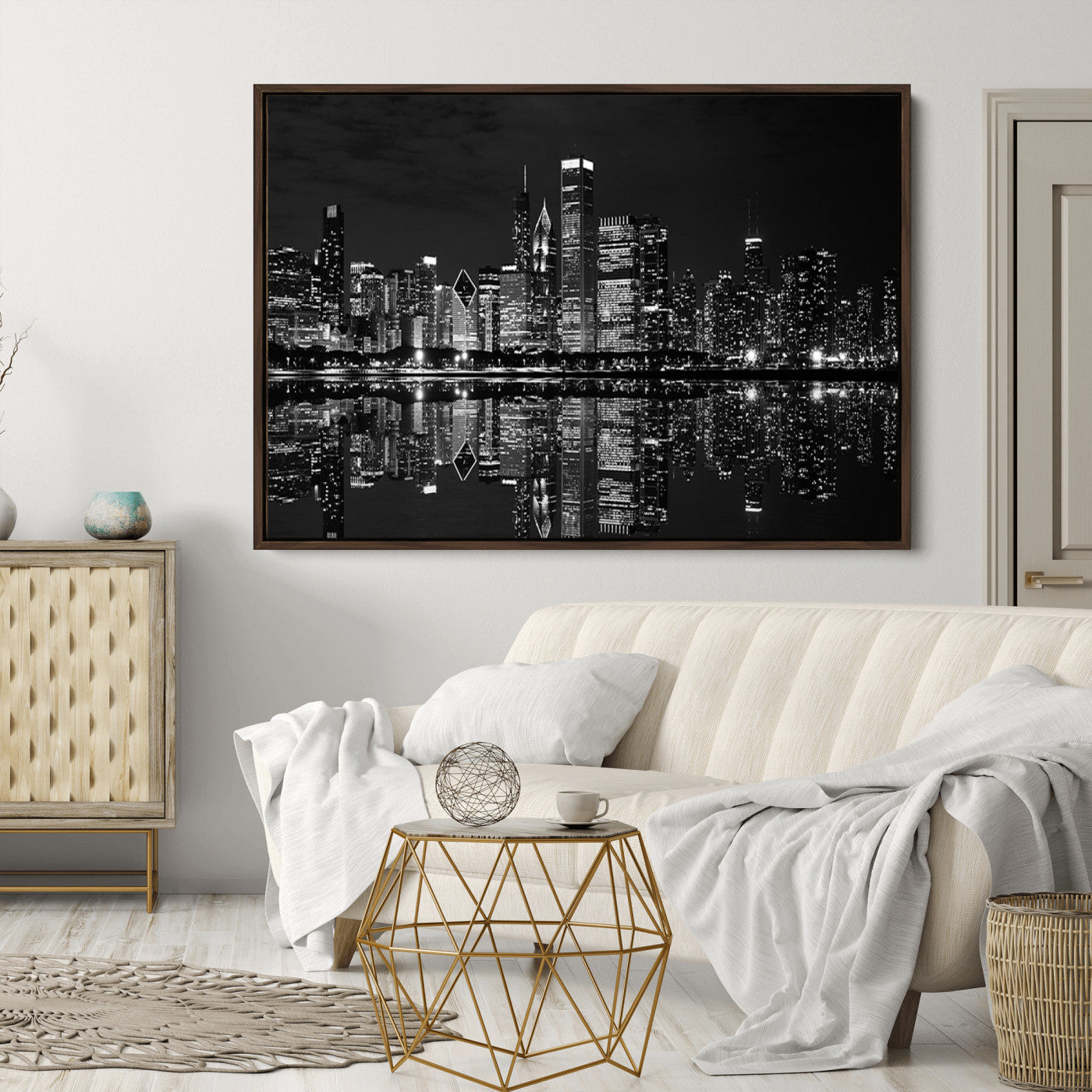 -Chicago Wall Art Canvas Print