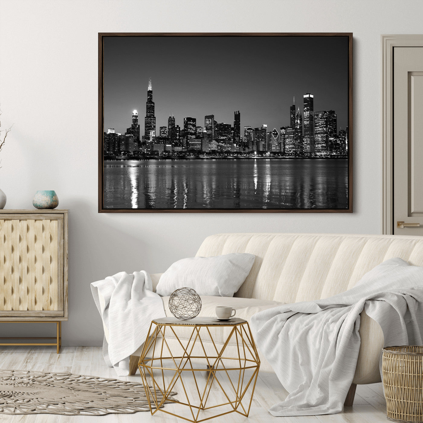 -Chicago Wall Art Canvas Print