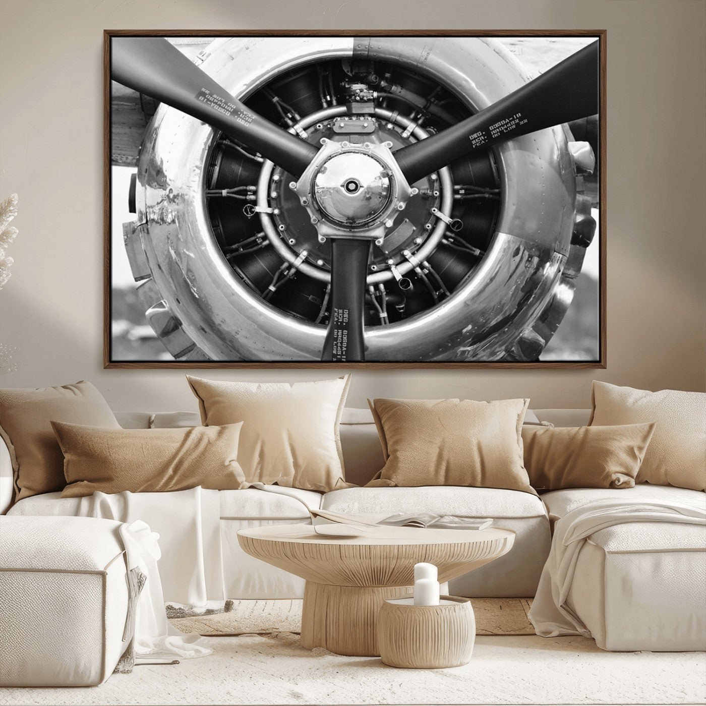 28132-MGV-CV-36X24-Vintage Airplane Wall Art Canvas Print