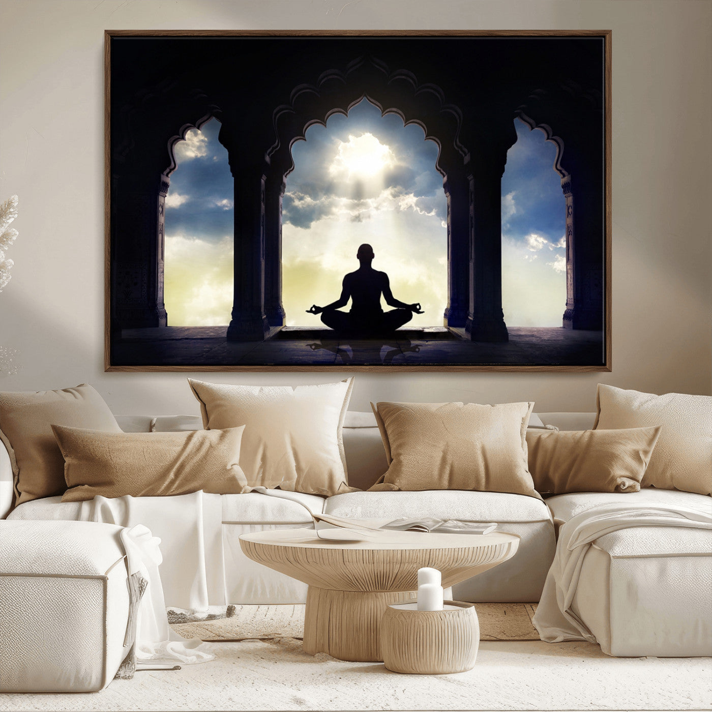 -Women and Yoga Wall Art Canvas Print