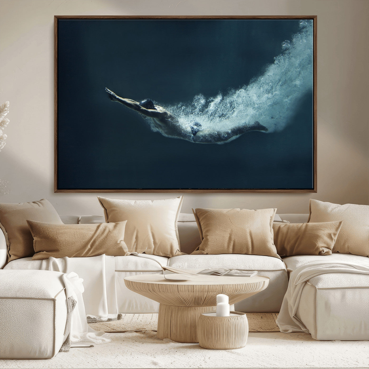 48463-MGV-CV-36X24-Swimmer Wall Art Canvas Print