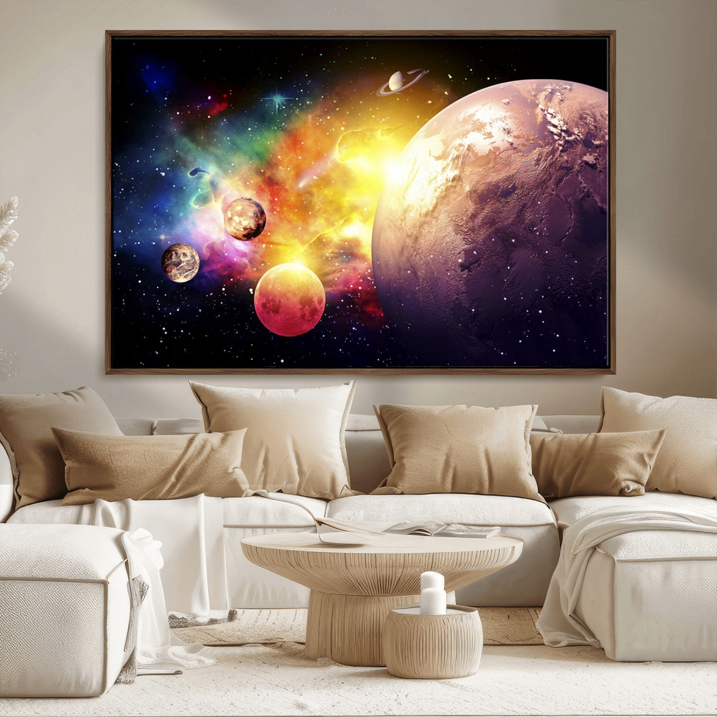 51843-MGV-CV-36X24-Space and Galaxy Canvas Print