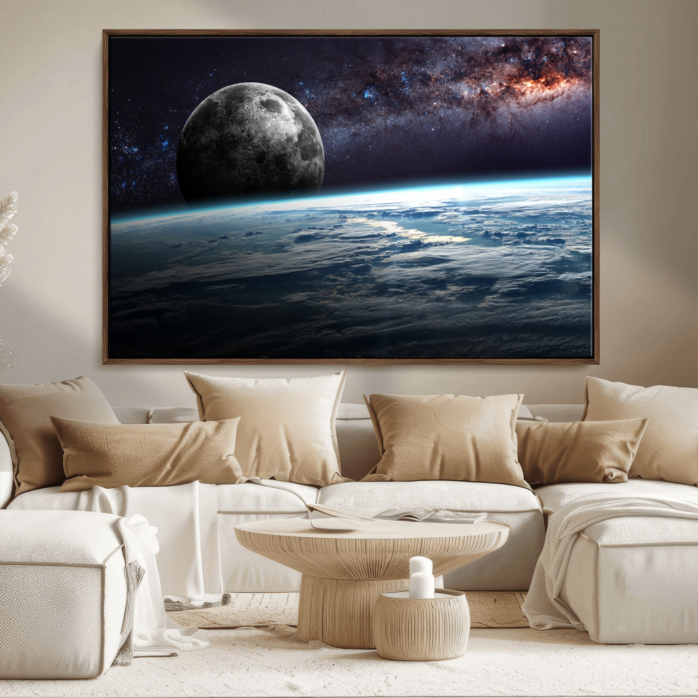 -Space and Planet Canvas Print