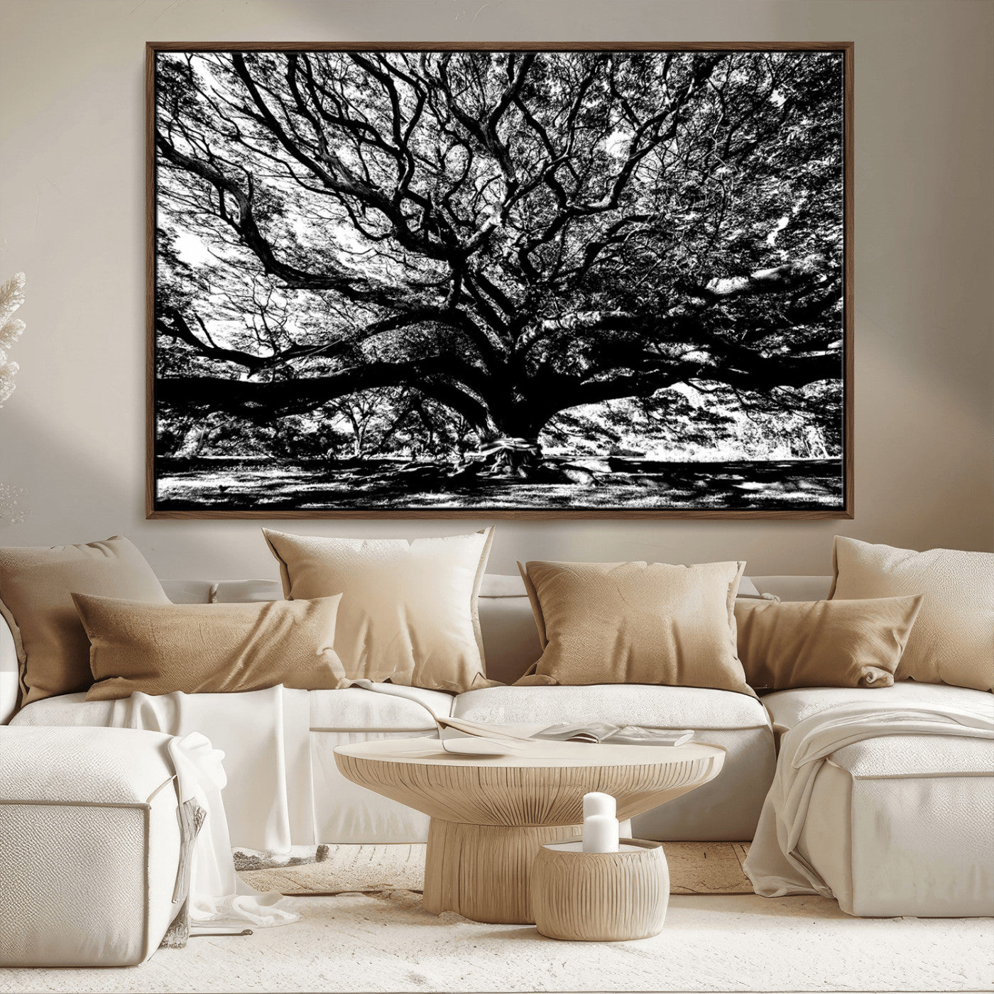 -Mighty Angel Oak Wall Art | Angel Oak Tree Art Print