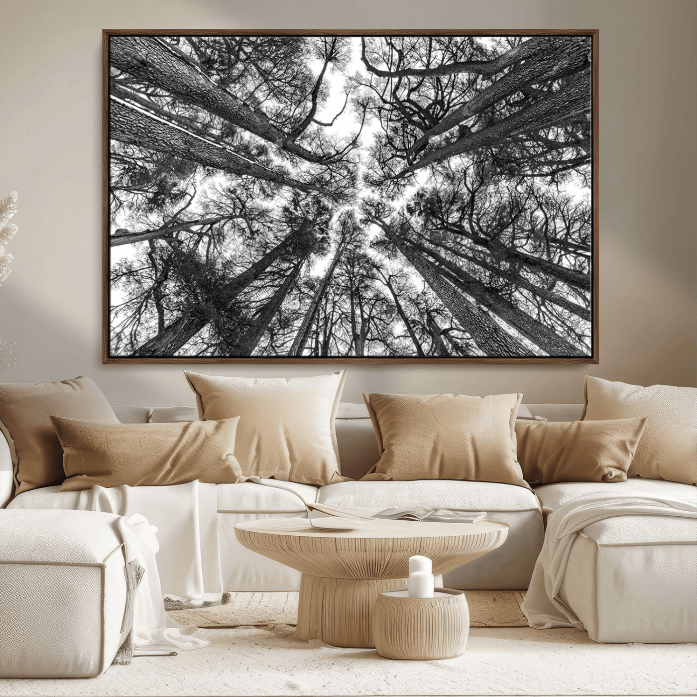 -Trees Contemporary Art Canvas Print
