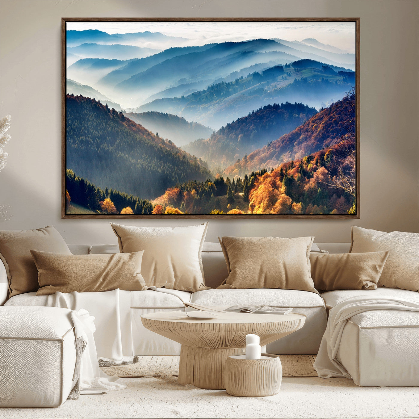 55372-MGV-FC-36X24_Walnut-Mountains Forest Autumn Wall Art Canvas Print