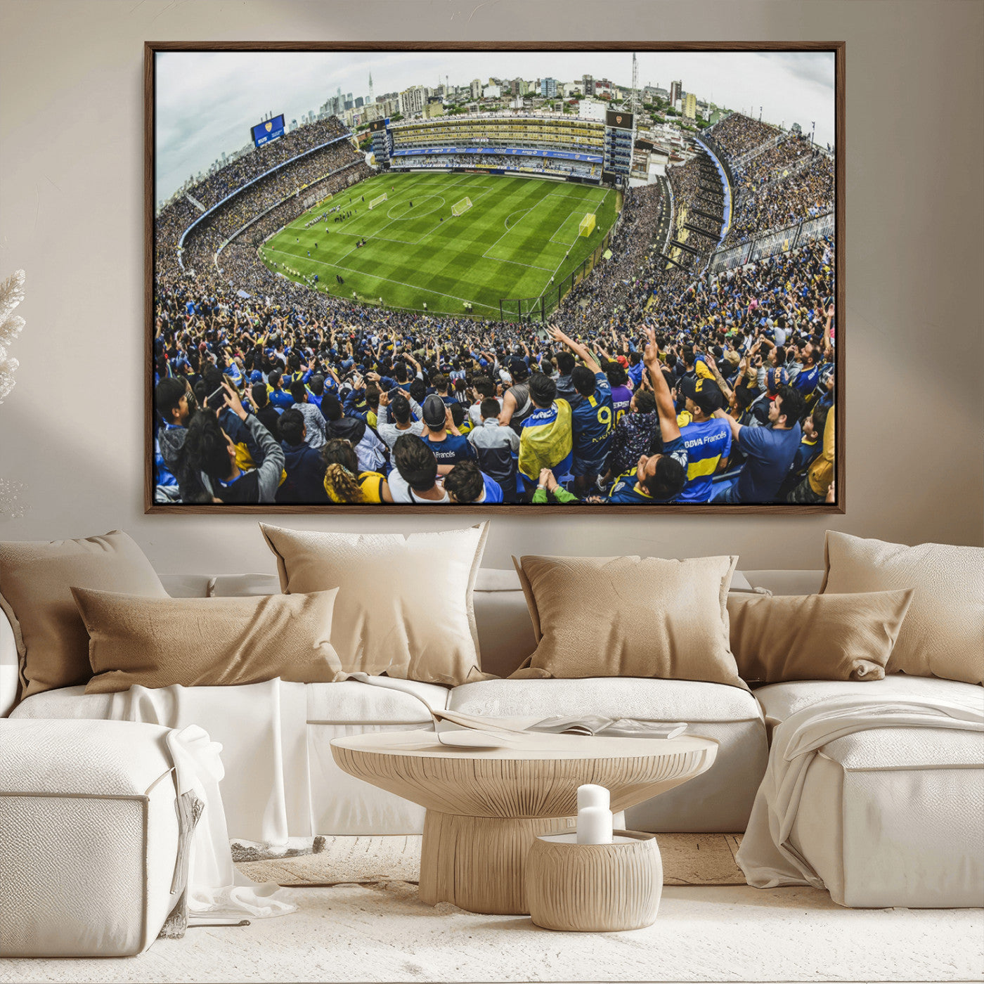 63839-MGV-CV-36X24-Boca Juniors Soccer Team Print Wall Art - Buenos Aires Bombonera Stadium Canvas Print