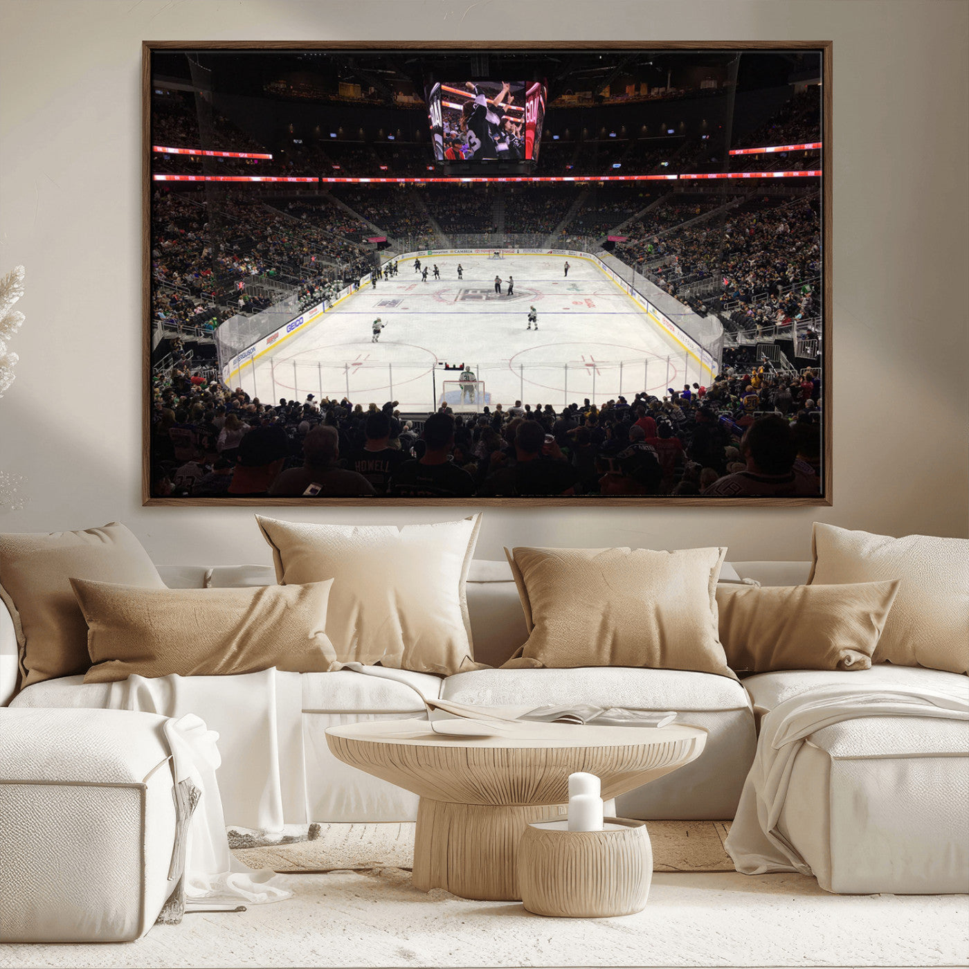 -T Mobile Arena Paradise Nevada Vegas Golden Knights Ice Hockey Stadium Canvas Print Wall Art
