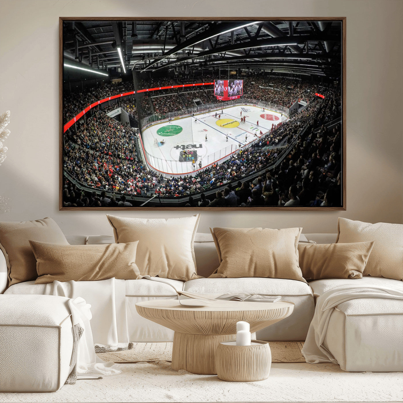 -Vaudoise Lausanne Ice Hockey Arena Stadium Wall Art Canvas, Vaudoise Lausanne Ice Hockey Canvas