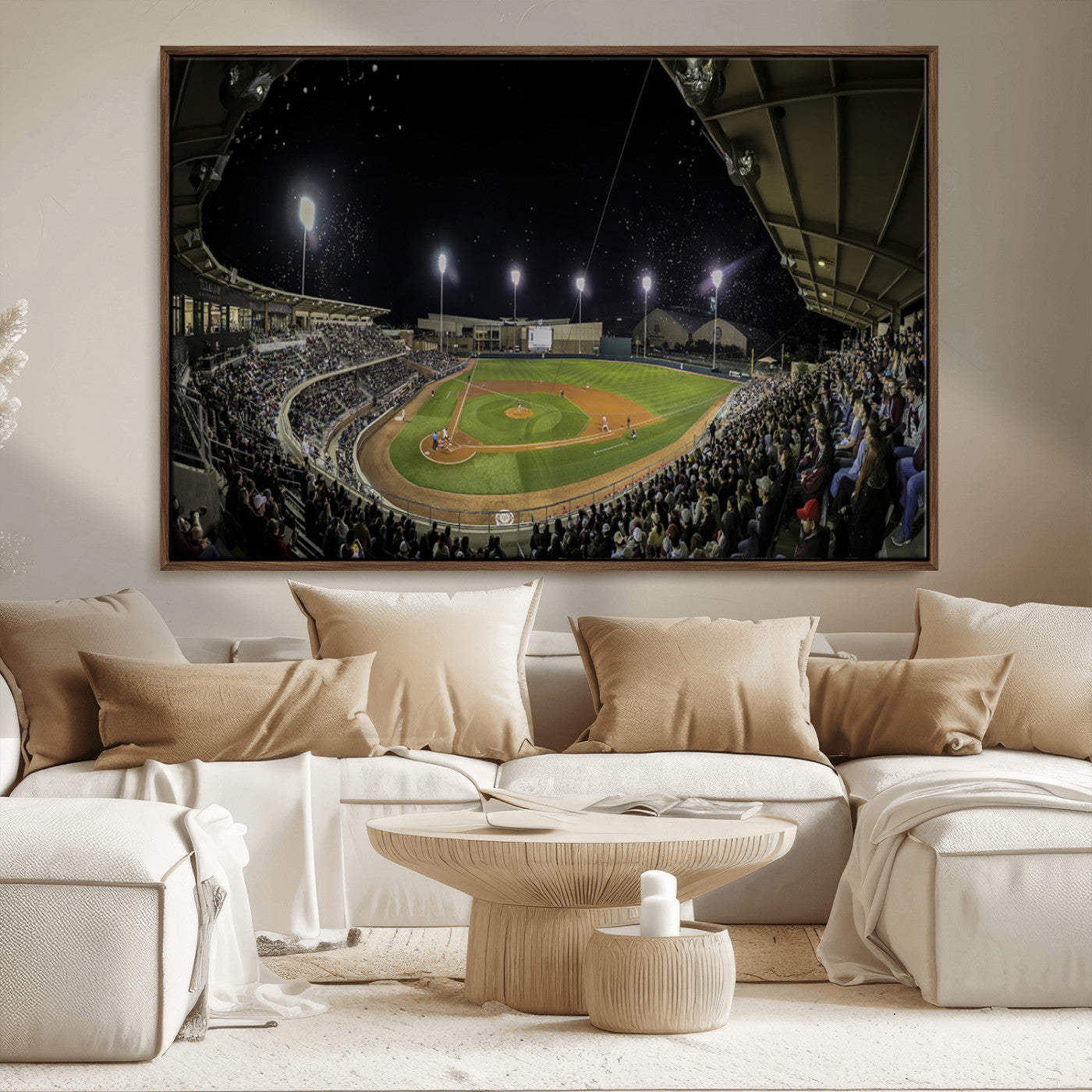 10262-MGV-FC-36X24_Walnut-Olsen Field at Blue Bell Park - Texas A&M Aggies Baseball Stadium Wall Art Canvas Print