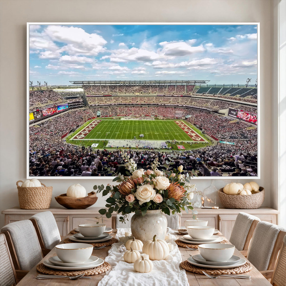 29243-PAN-FL-20X10 - The Temple University Owls Athletics Team Print - Philadelphia Lincoln Financial Field Stadium Wall