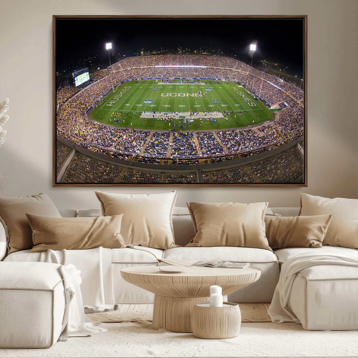 -The University of Connecticut UCONN Huskies Football Team Print - East Hartford Pratt & Whitney