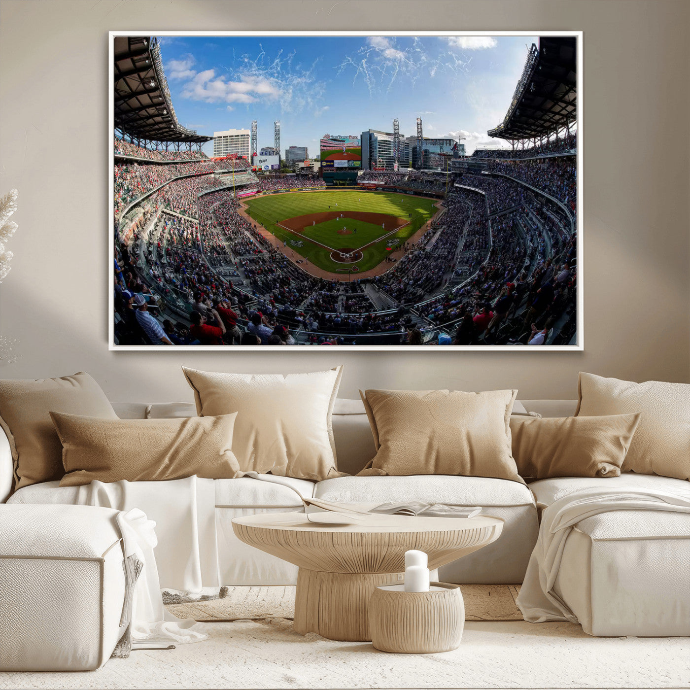 78608-MGV-CV-36X24-Truist Park Stadium Canvas Wall Art - Atlanta Braves Game Day Exclusive Decor