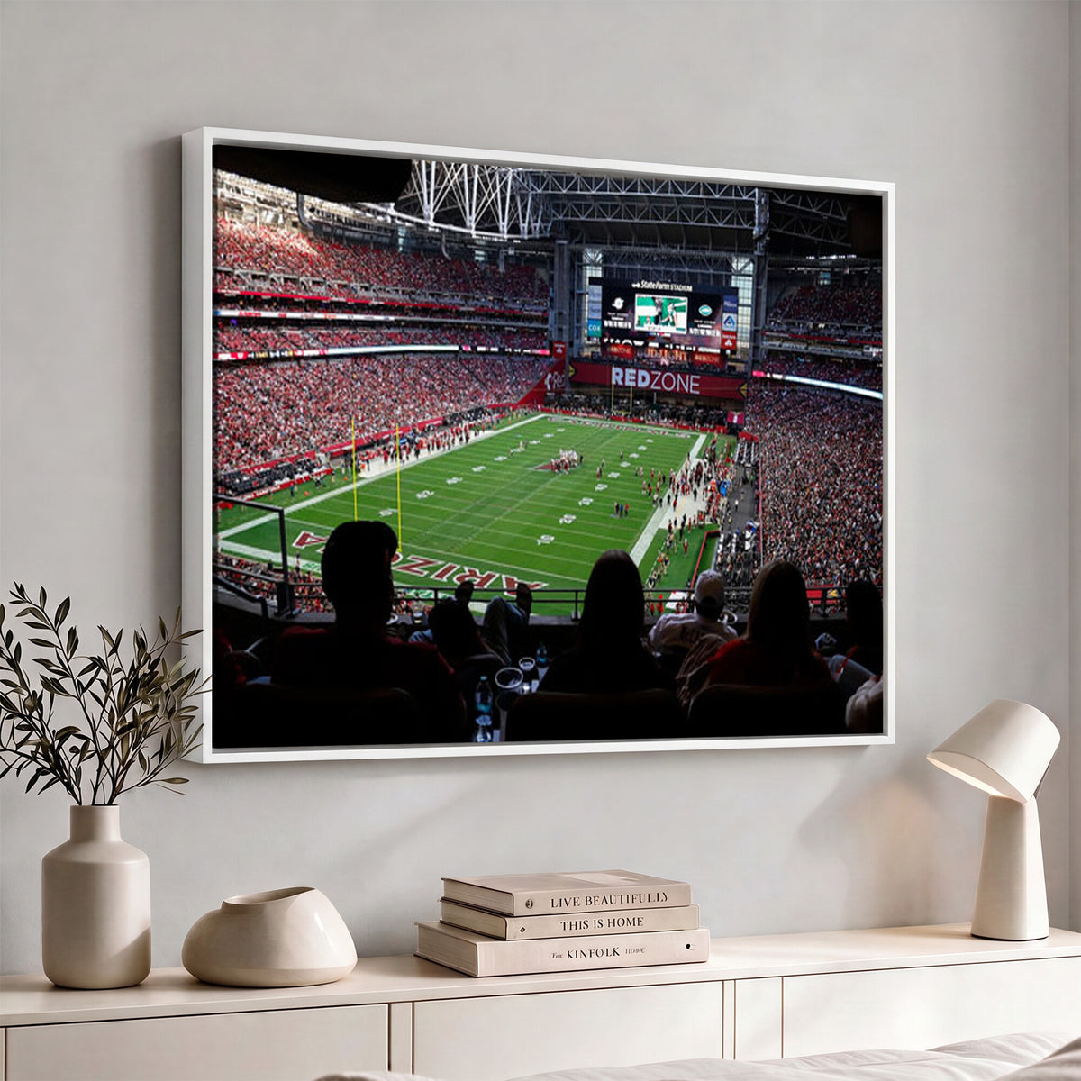 84196298-MGV-CV-36X24 - State Farm Stadium Canvas Wall Art, Arizona Cardinals Football Stadium Print, Glendale NFL Arena Photography Artwork