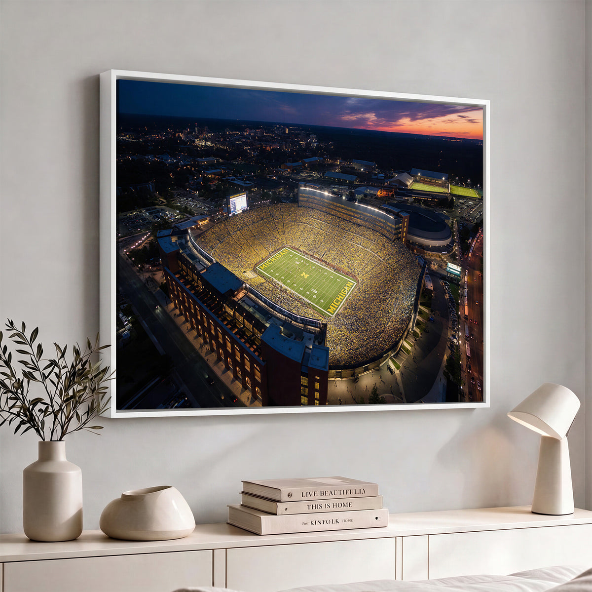 61127284-MGV-CV-36X24 - Stadium Wall Art Canvas Print