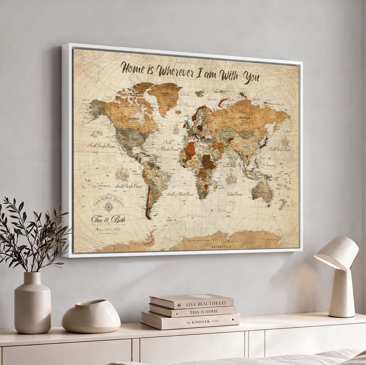 NEWMAP-22.jpg-MGV-CV-36X24 - World Map Wall Art Canvas Print, Modern Decorative Framed Map Artwork Prints for Living Room, Office, Bedroom Wall Decor