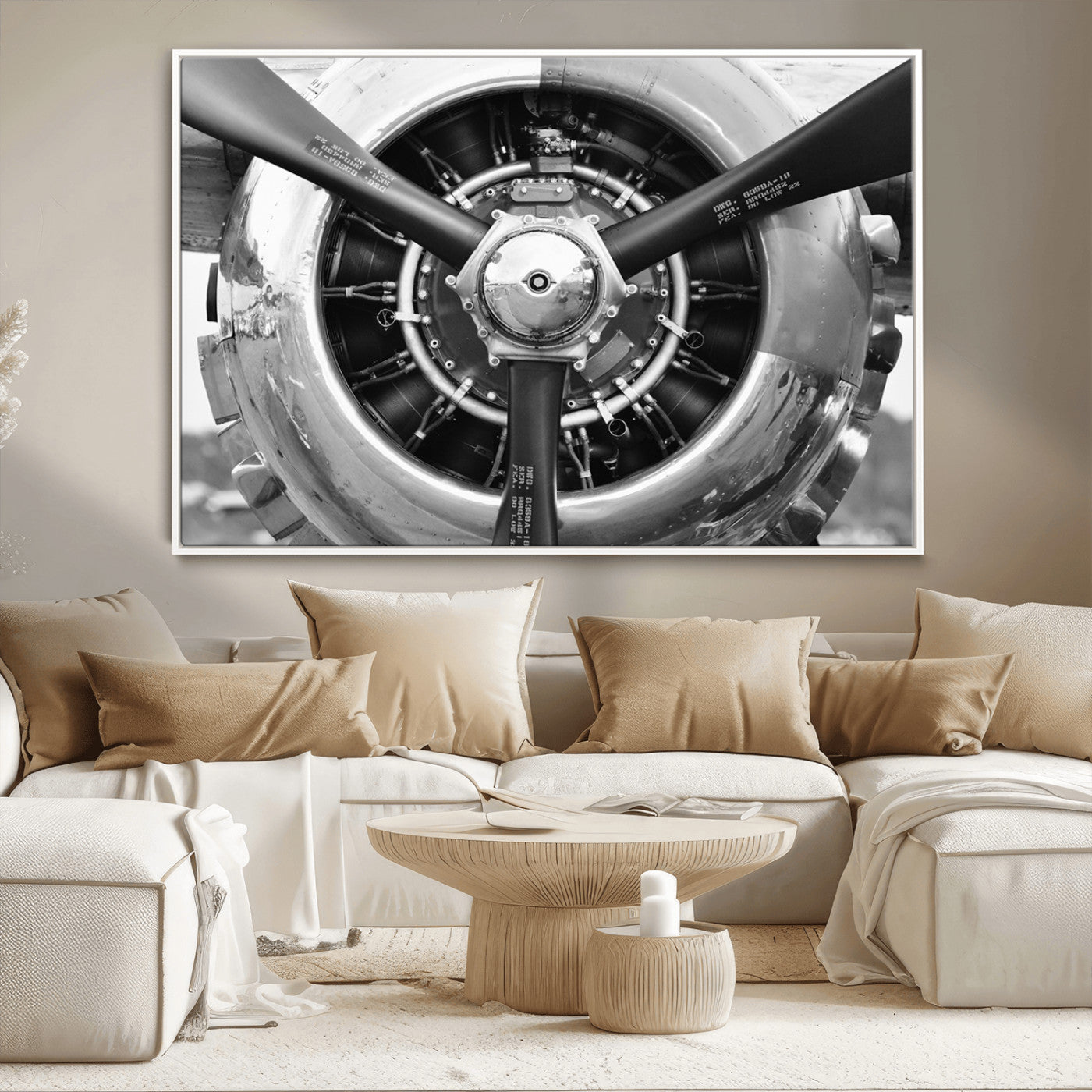 28132-MGV-CV-36X24-Vintage Airplane Wall Art Canvas Print