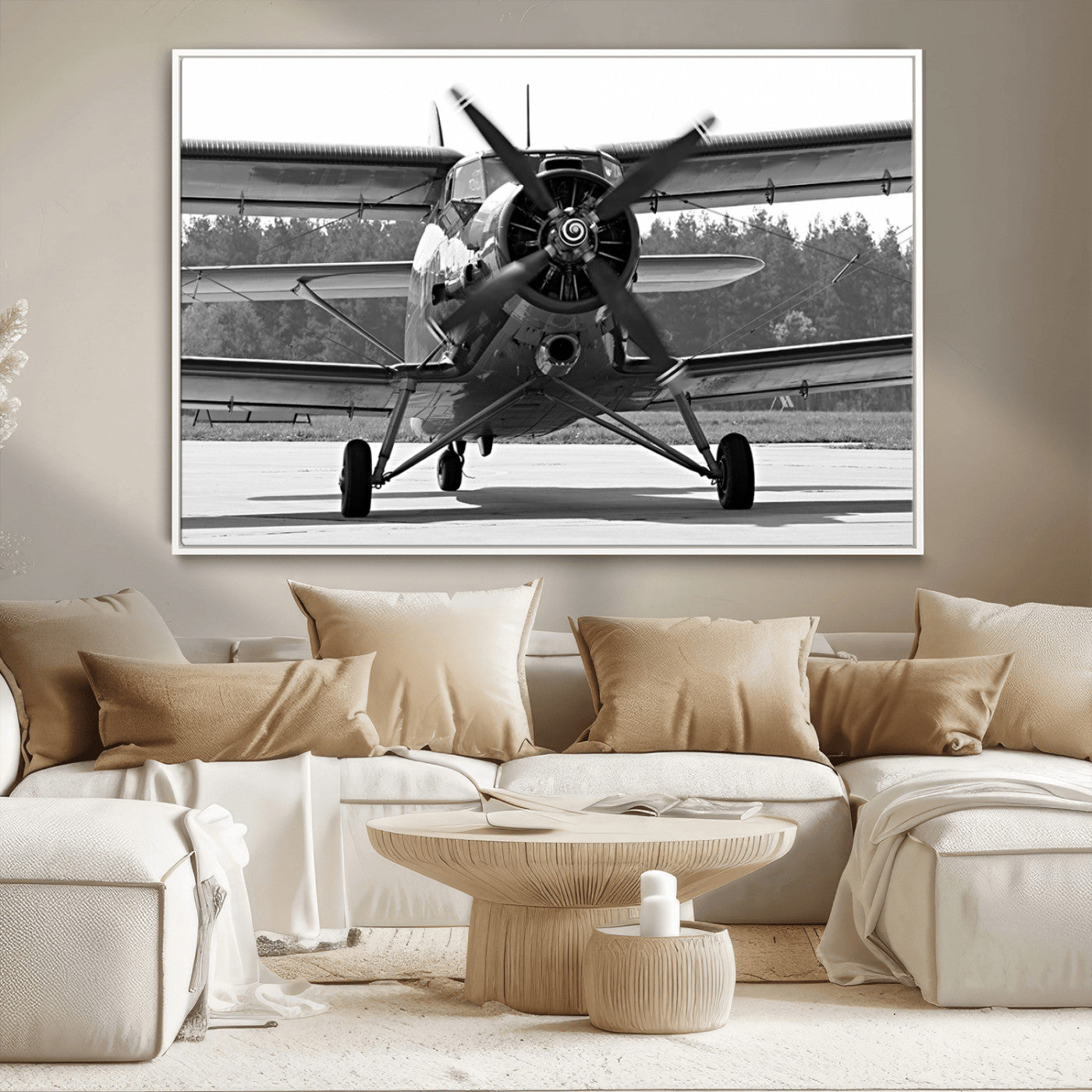 74816-MGV-CV-36X24-Wall Art Old War Plane Canvas Print
